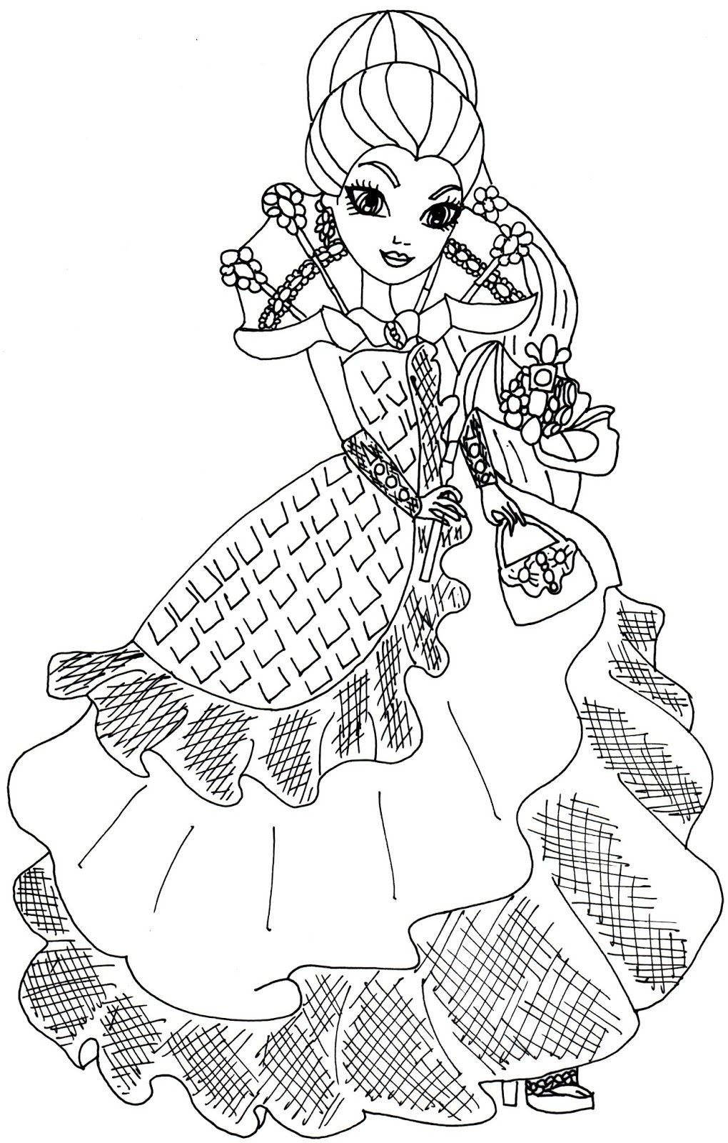 Awesome Printable Ever After High Coloring Pages Raven Queen 1020x1600 Awesome Printable Ever After High Coloring Pages Raven Queen