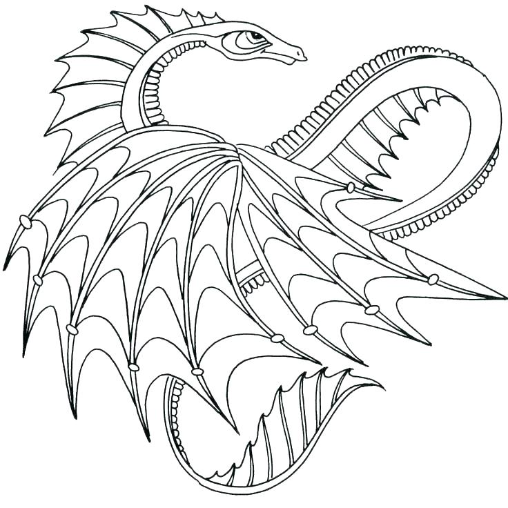 Cool Dragon Coloring Pages 736x736 Cool Dragon Coloring Pages