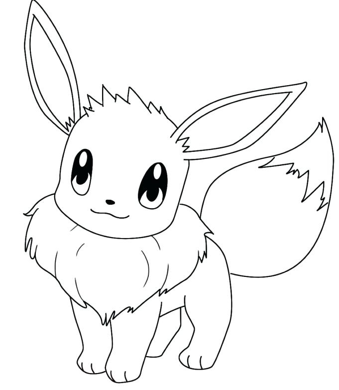 681x783 Eevee Coloring Pages To Print Awesome Pokemon Coloring Pages Eevee