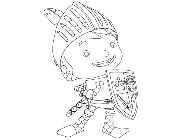 600x464 Mike The Knight Coloring Pages Knight Coloring Sheet Knights Used