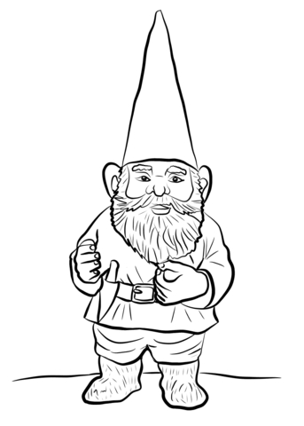343x480 Axe Coloring Pages Gnome Coloring Pages Garden Gnome Coloring Page