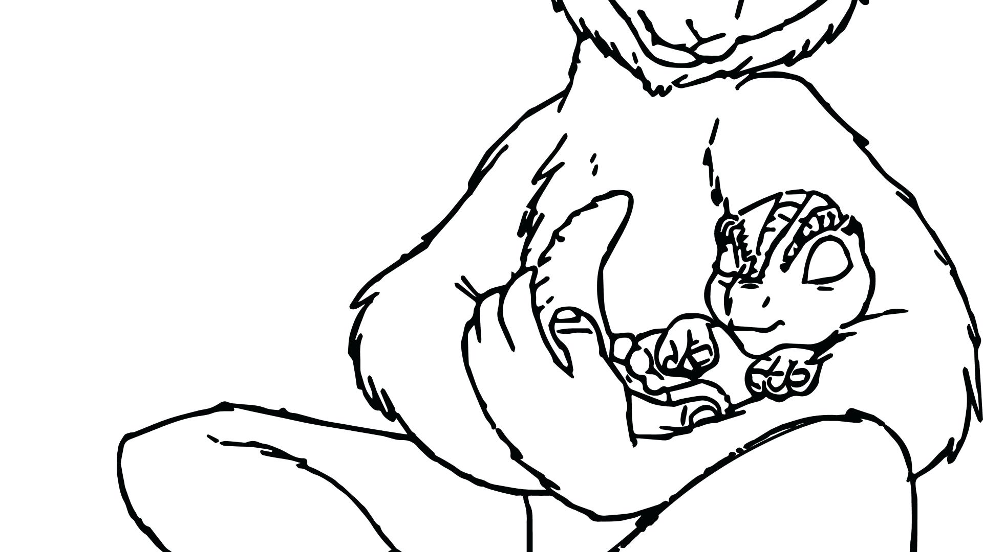 1920x1080 Coloring Page ~ Baby Dinosaur Coloring Pages For Kids Aye Mammals