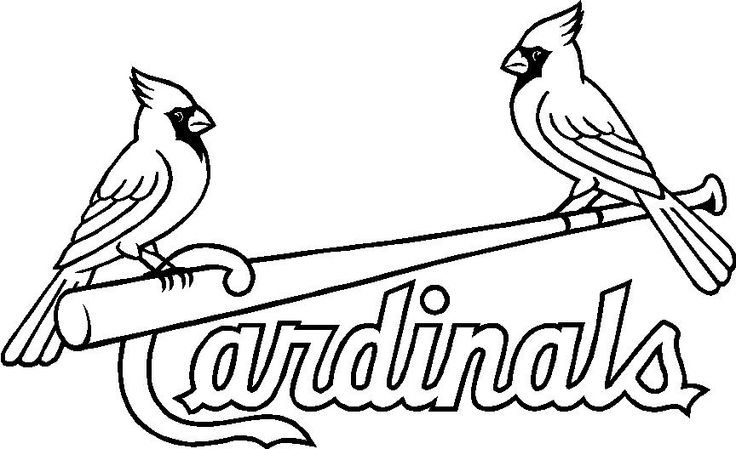 St. Louis Cardinals Coloring Pages 736x449 St. Louis Cardinals Coloring Pages