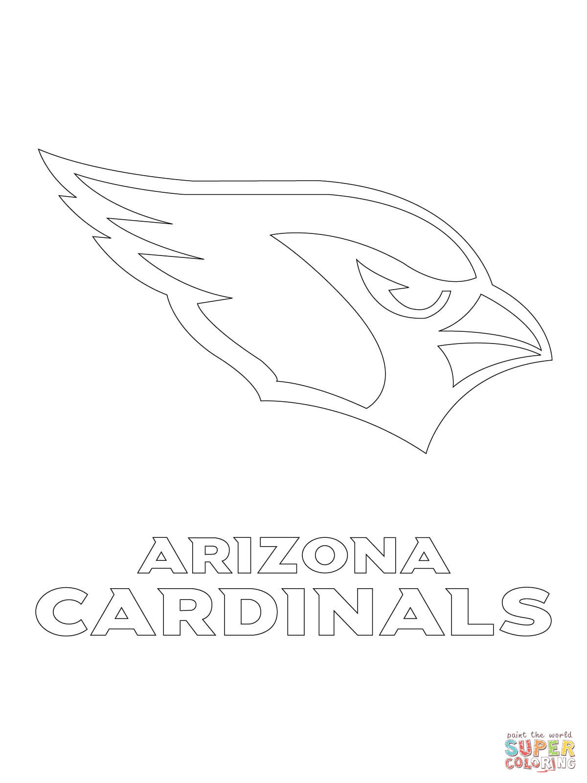 Arizona Cardinals Logo Coloring Page 15 Cardinal Pages Printable 1200x1600 Arizona Cardinals Logo Coloring Page 15 Cardinal Pages Printable
