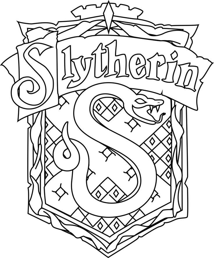 736x888 For Gt Harry Potter Slytherin Coloring Pages