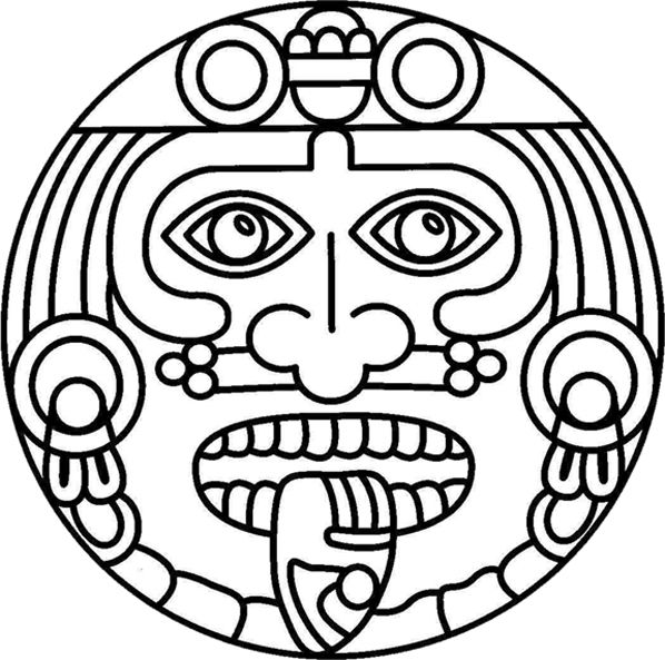 Aztec Art Coloring Pages