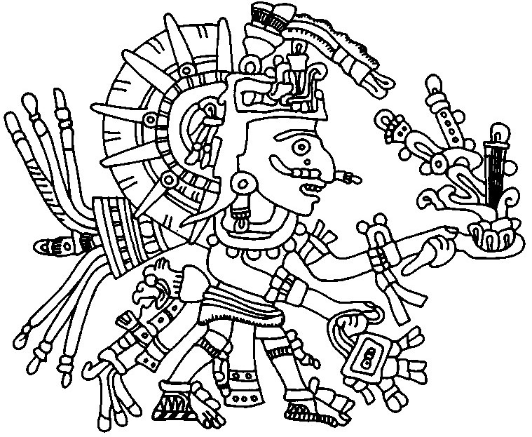 759x623 Aztec Coloring Pages