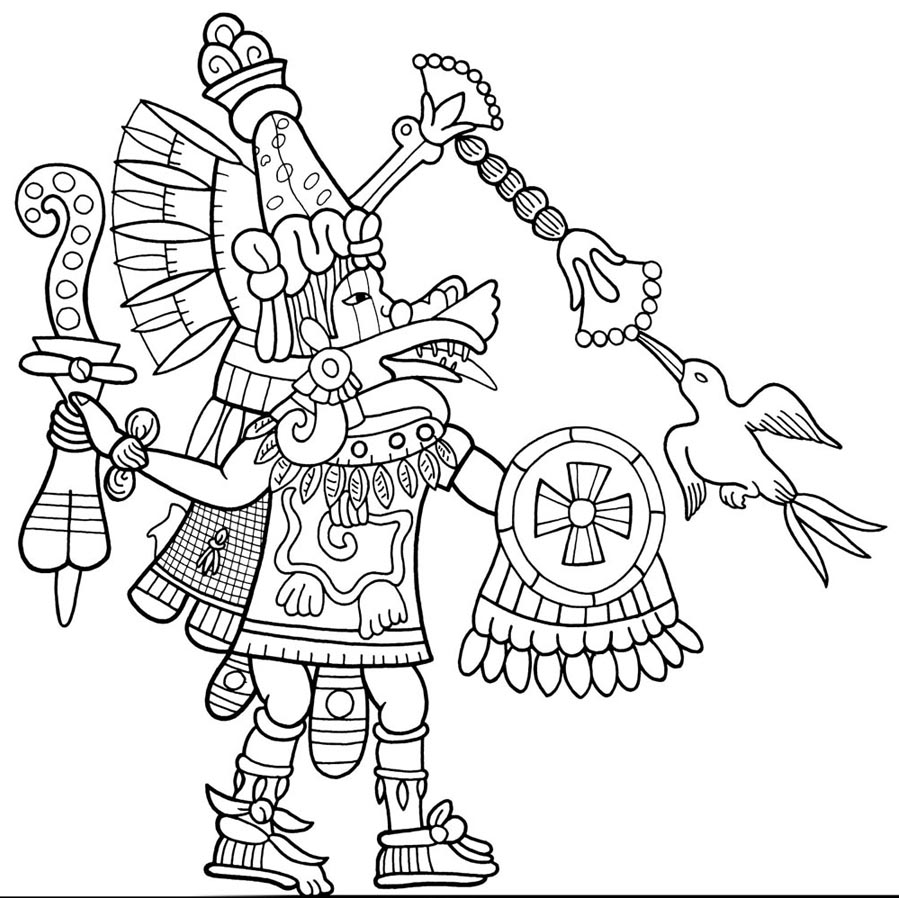899x898 Abstract Aztec Art Design Coloring Pages
