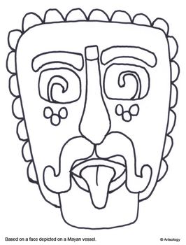266x350 Mesoamerican Art Coloring Pages Mesoamerican