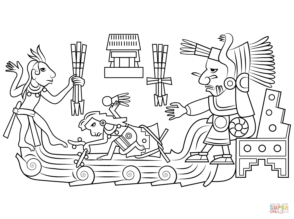 1199x894 Aztec Art Coloring Pages Free Coloring Pages Aztec Coloring Pages