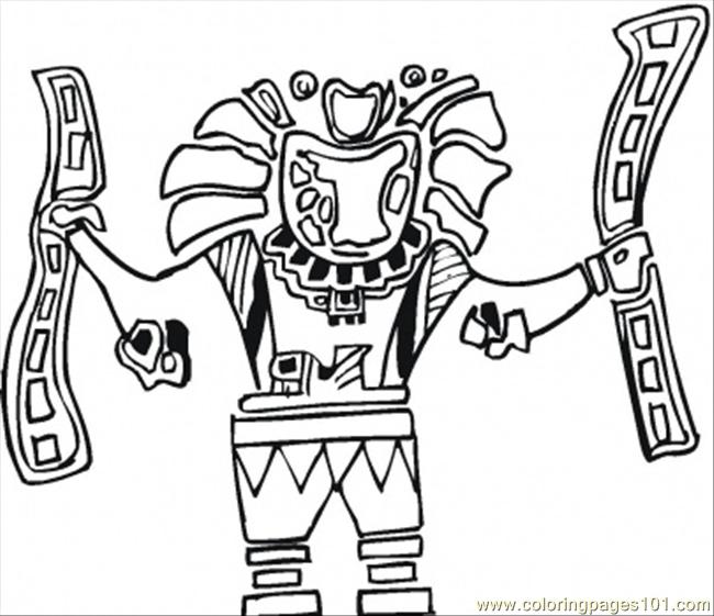 650x561 Aztec Art Coloring Page