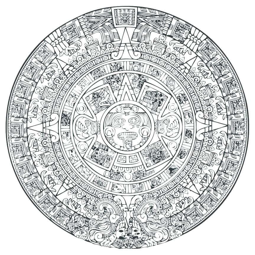 Aztec Coloring Pages Coloring Pages Coloring Pages Calendar Vector 863x863 Aztec Coloring Pages Coloring Pages Coloring Pages Calendar Vector
