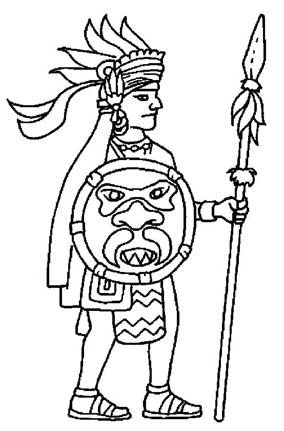 Aztec Calendar Coloring Page at GetColorings.com | Free printable ...