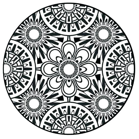 570x570 Coloring Pages Free Coloring Aztec Mandala Coloring Pages