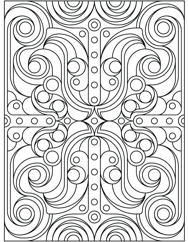 614x790 Geometric Design Coloring Sheets Geometry Dash Coloring Pages