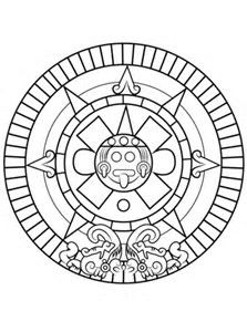 Image Result For Aztec Sun Stone Coloring Pages Mexican Art 223x300 Image Result For Aztec Sun Stone Coloring Pages Mexican Art