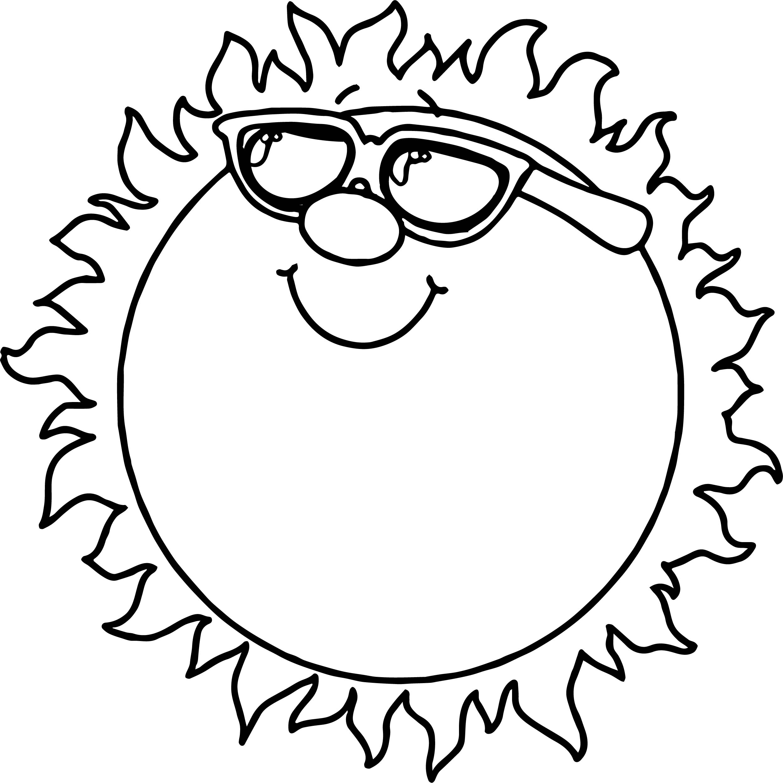 Sun Coloring Page 2494x2493 Sun Coloring Page