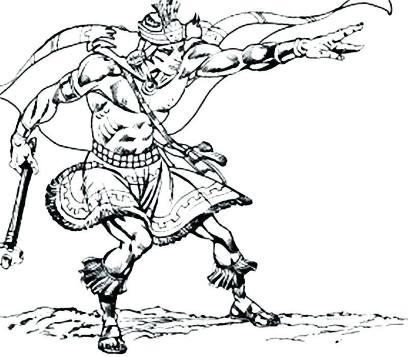 Aztec Warrior Coloring Pages 800x700 Aztec Warrior Coloring Pages