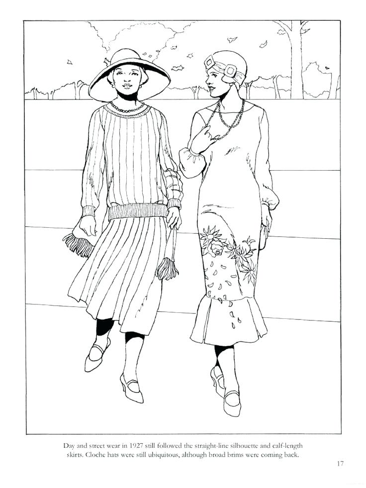 736x981 Sudoku B17 Coloring Page From Fashions Of The Roaring Twenties