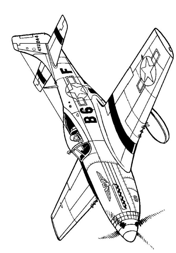 592x851 B 17 Coloring Pages