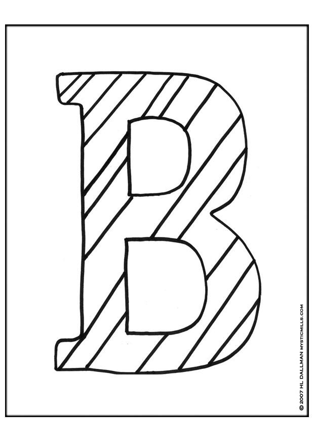 Coloring Page Letter B 620x875 Coloring Page Letter B
