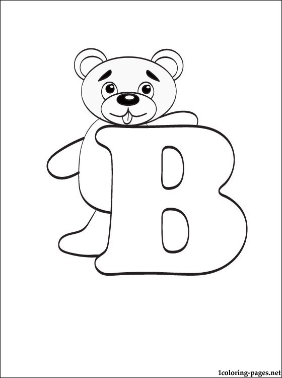 Letter B Coloring Page Coloring Pages 560x750 Letter B Coloring Page Coloring Pages
