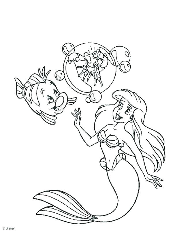 607x850 Coloring Page Little Mermaid Coloring Page Coloring Coloring Page