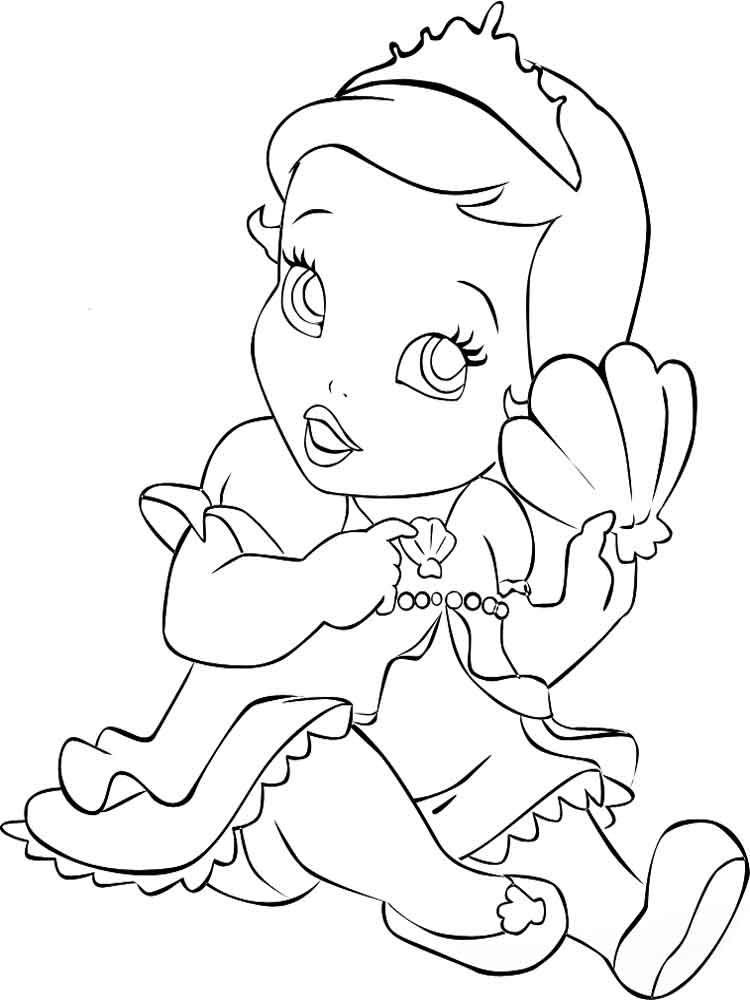 Baby Princess Coloring Pages. Free Printable Baby Princess 750x1000 Baby Princess Coloring Pages. Free Printable Baby Princess
