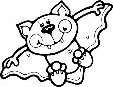 Baby Bat Coloring Pages