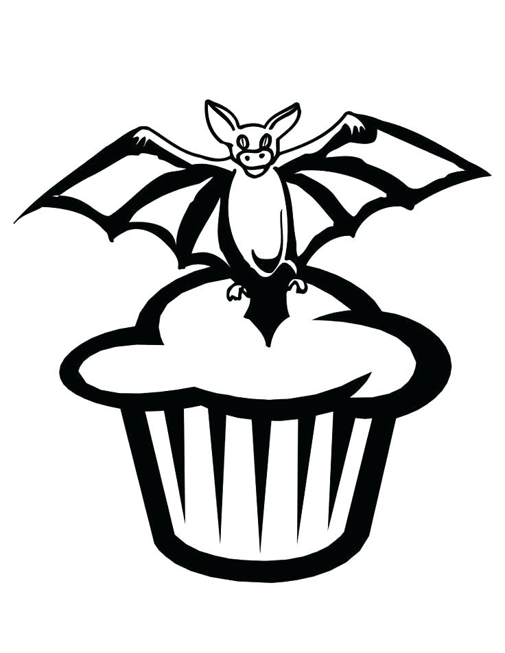 Cupcake Color Page Coloring Pages Of Bats Bat Cupcake Coloring 736x952 Cupcake Color Page Coloring Pages Of Bats Bat Cupcake Coloring