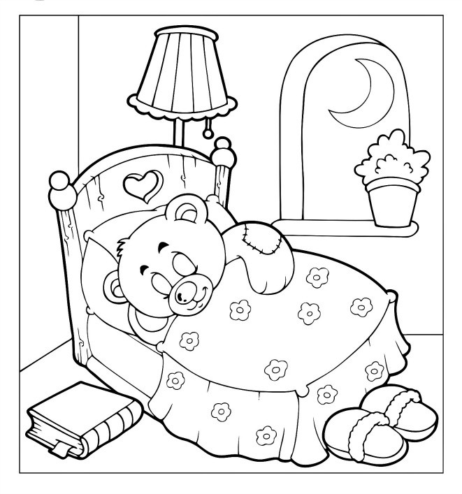 Baby Bear Coloring Pages