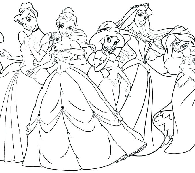 678x600 Belle Colouring Pages Princesses Coloring Pages Princess Free