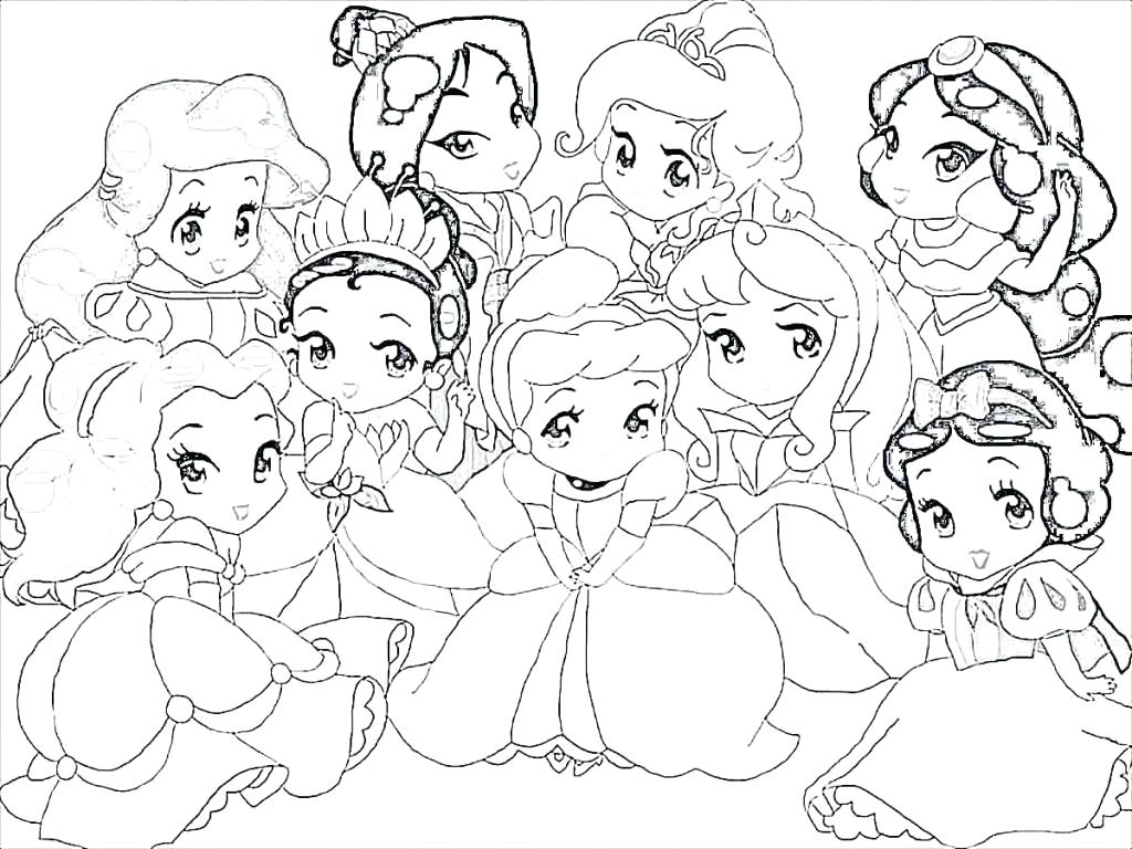 1024x768 Printable Princess Belle Coloring Pages Baby Download Ariel Page