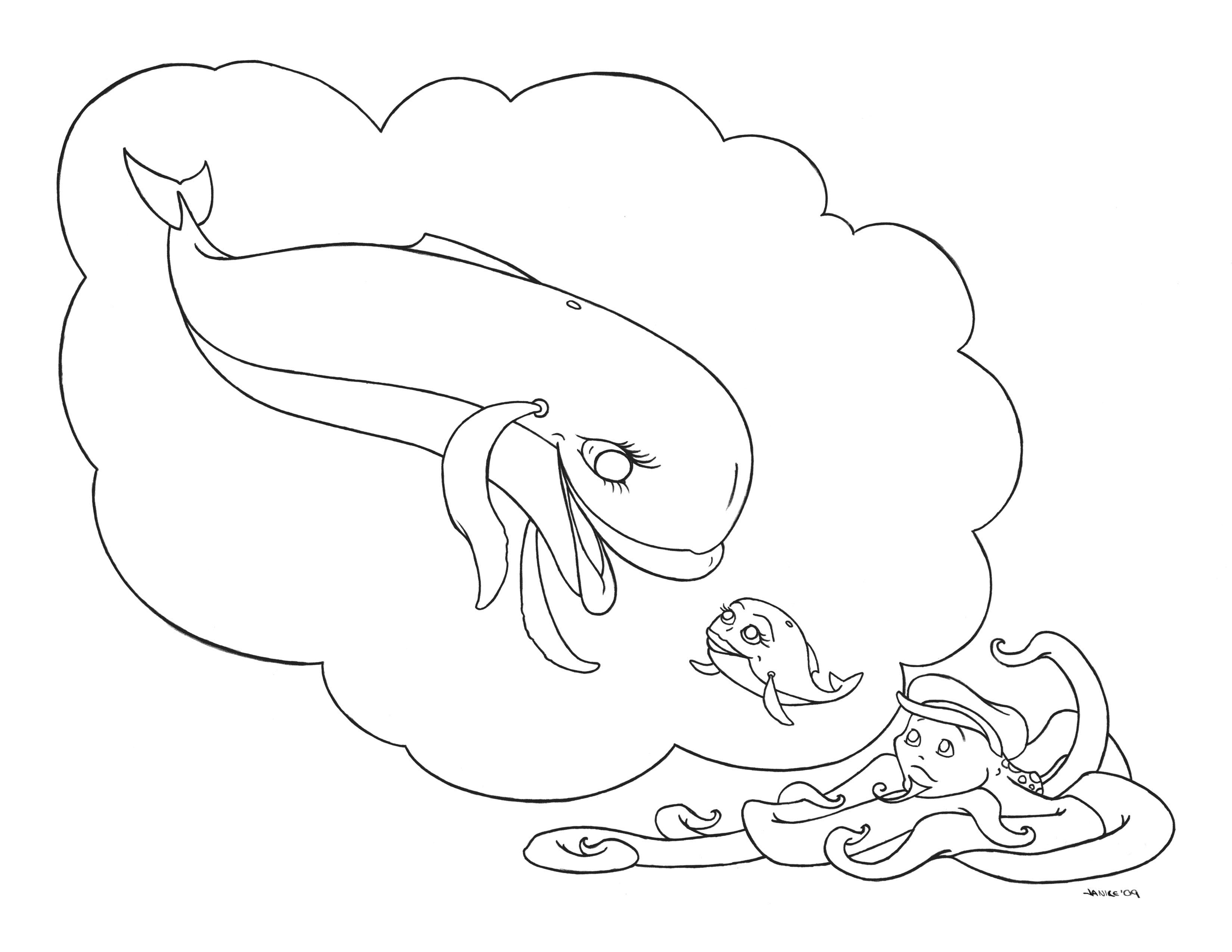 3300x2550 Beluga Whale Coloring Page