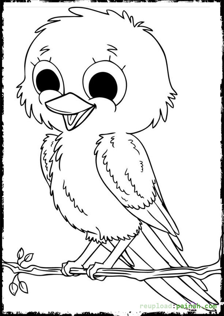 Bird Coloring Pages Parent And Baby Bird 728x1024 Bird Coloring Pages Parent And Baby Bird
