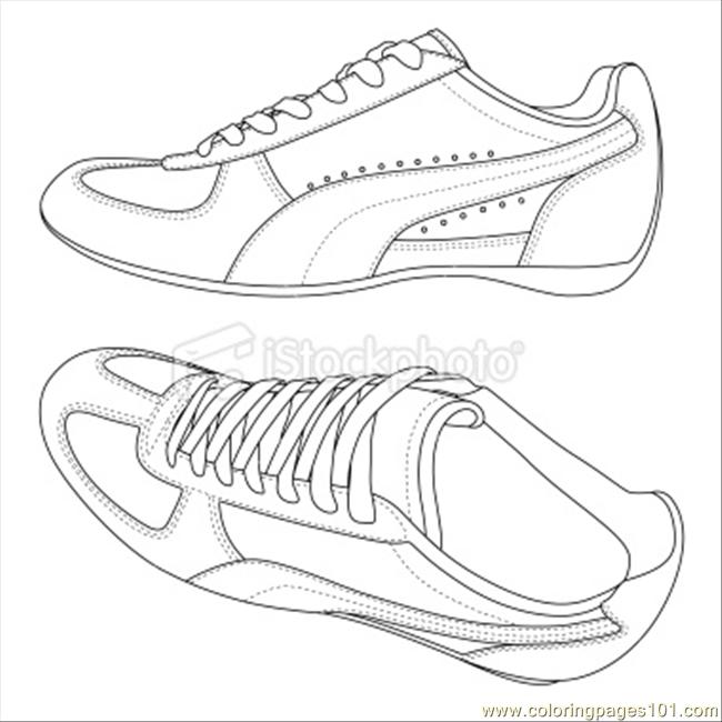 Ockphotosport Shoes Coloring Page 650x650 Ockphotosport Shoes Coloring Page