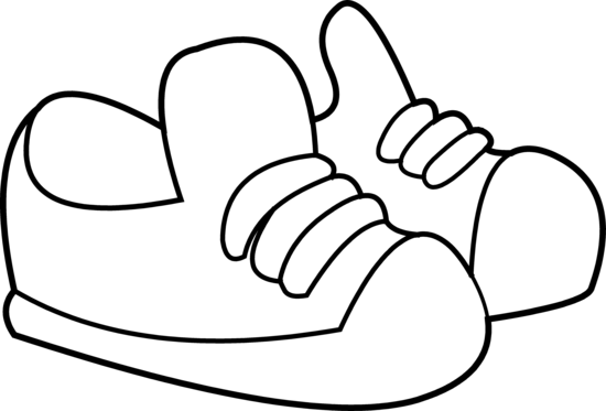 Shoes Coloring Pages 550x373 Shoes Coloring Pages