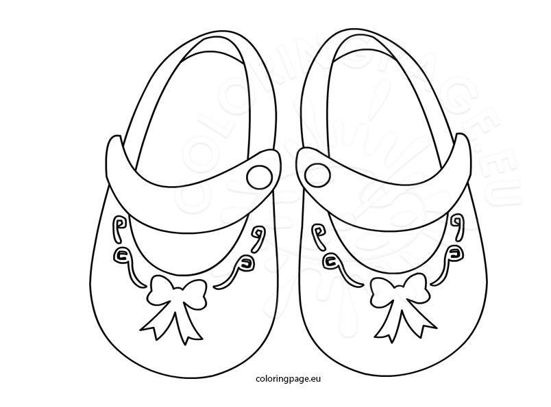 Baby Booties Coloring Page at GetColorings.com | Free printable ...