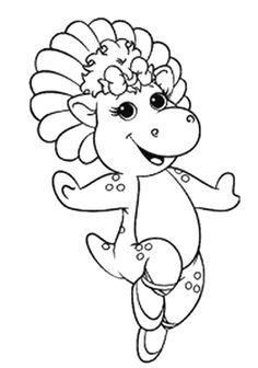 236x336 Baby Bop Princess Coloring Page Barney Amp Friends Coloring Pages