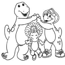 230x230 Top 10 Free Printable Barney Coloring Pages Online Free Printable