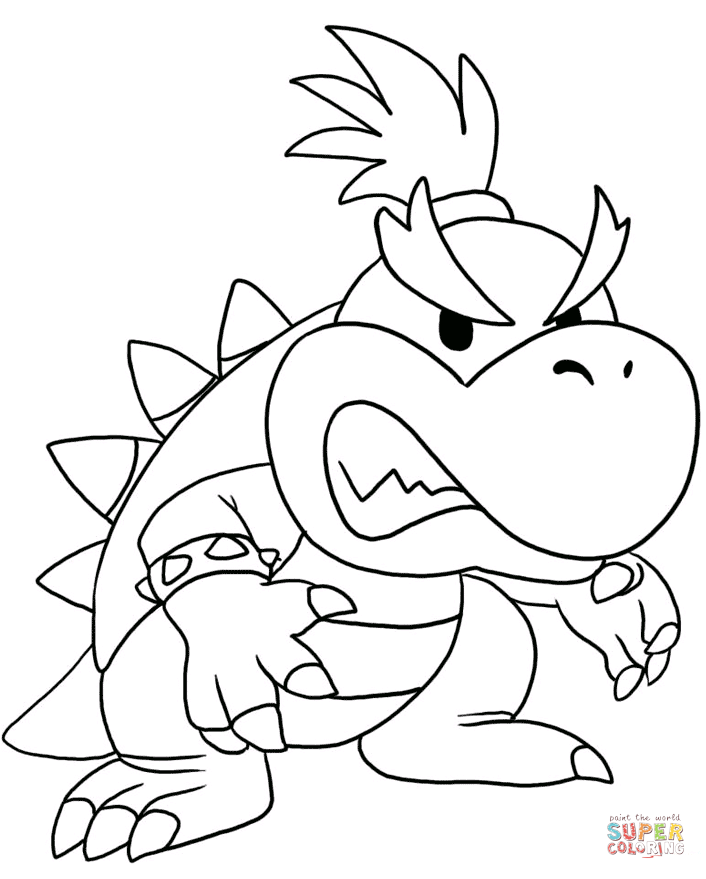 Bowser Coloring Pages Free Regarding Page Idea 4 706x879 Bowser Coloring Pages Free Regarding Page Idea 4