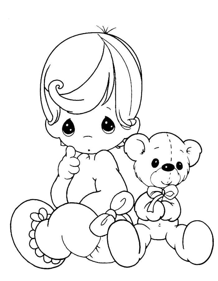 Baby Angel Coloring Precious Moments Babies Pages 700x900 Baby Angel Coloring Precious Moments Babies Pages