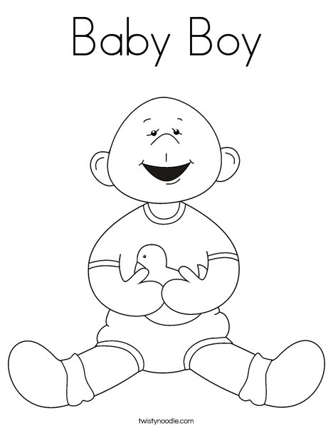 Baby Boy Coloring Page 468x605 Baby Boy Coloring Page