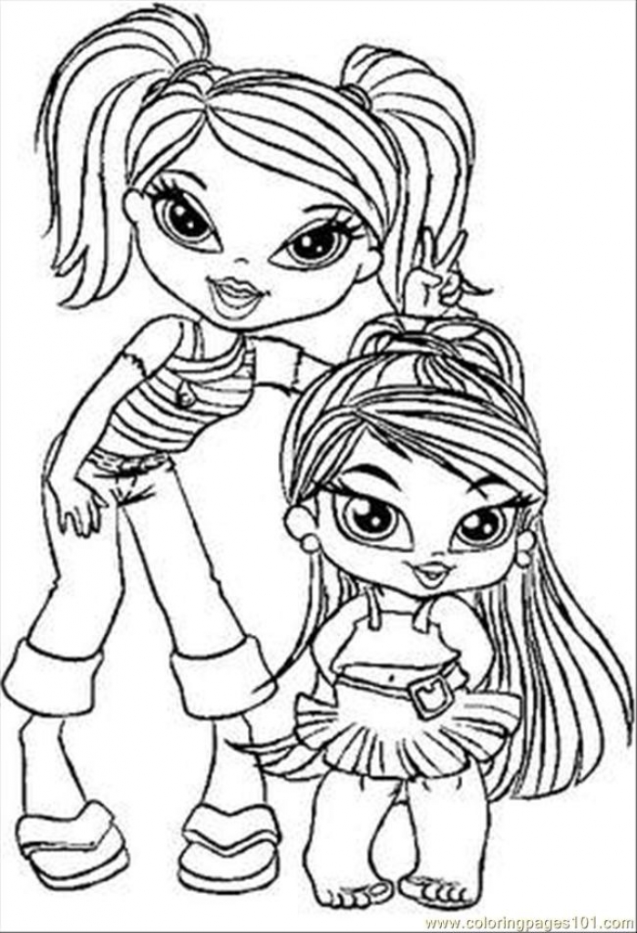 Baby Bratz Coloring Pages 699x1024 Baby Bratz Coloring Pages