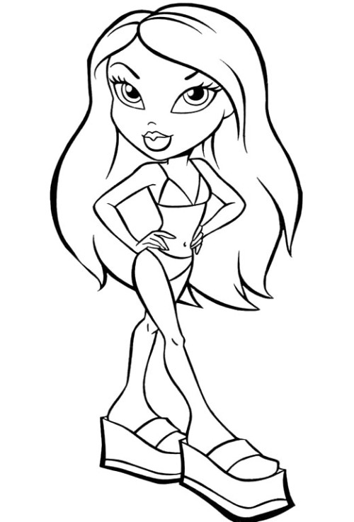 Free Printable Baby Bratz Coloring Pages Coloring Pages 500x737 Free Printable Baby Bratz Coloring Pages Coloring Pages