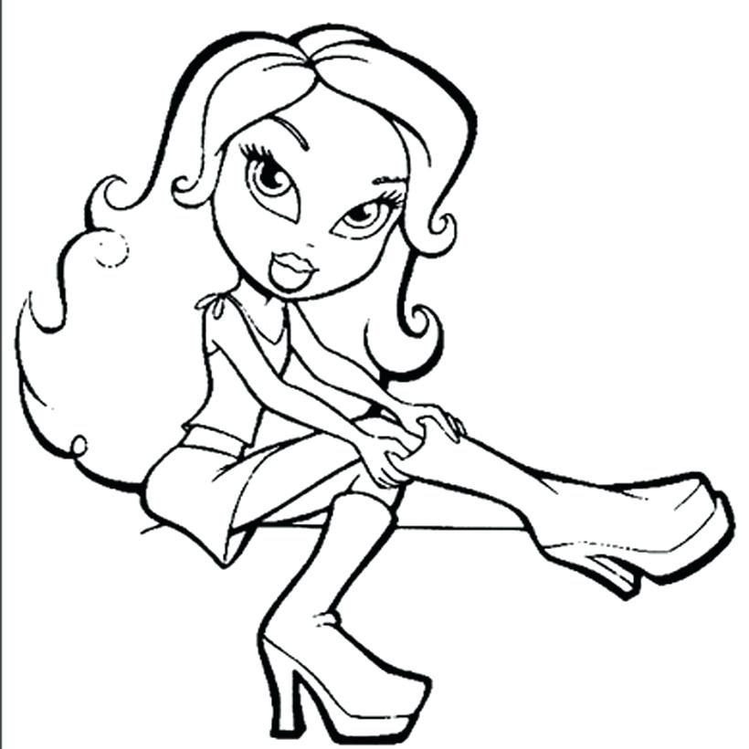Bratz Coloring Pages Printable Devon Creamteas 820x820 Bratz Coloring Pages Printable Devon Creamteas