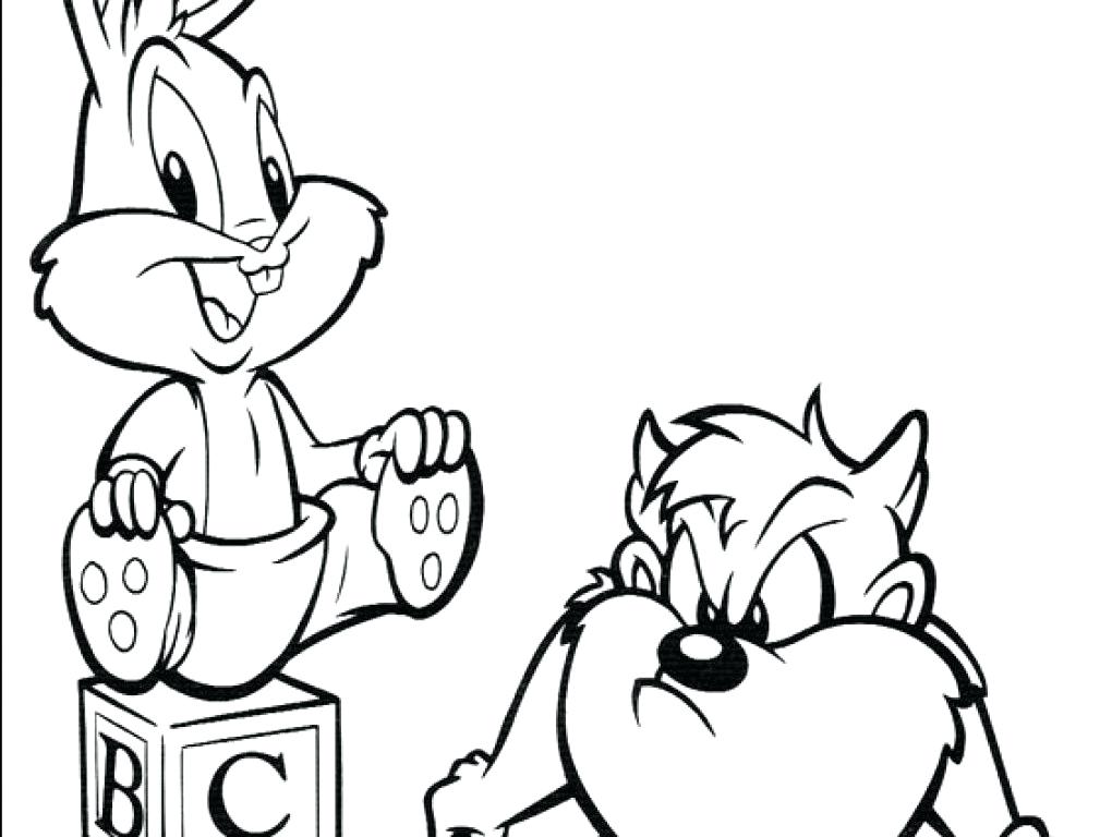 1020x768 Bugs Bunny Coloring Pages Baby Bugs Bunny Alright Coloring Page