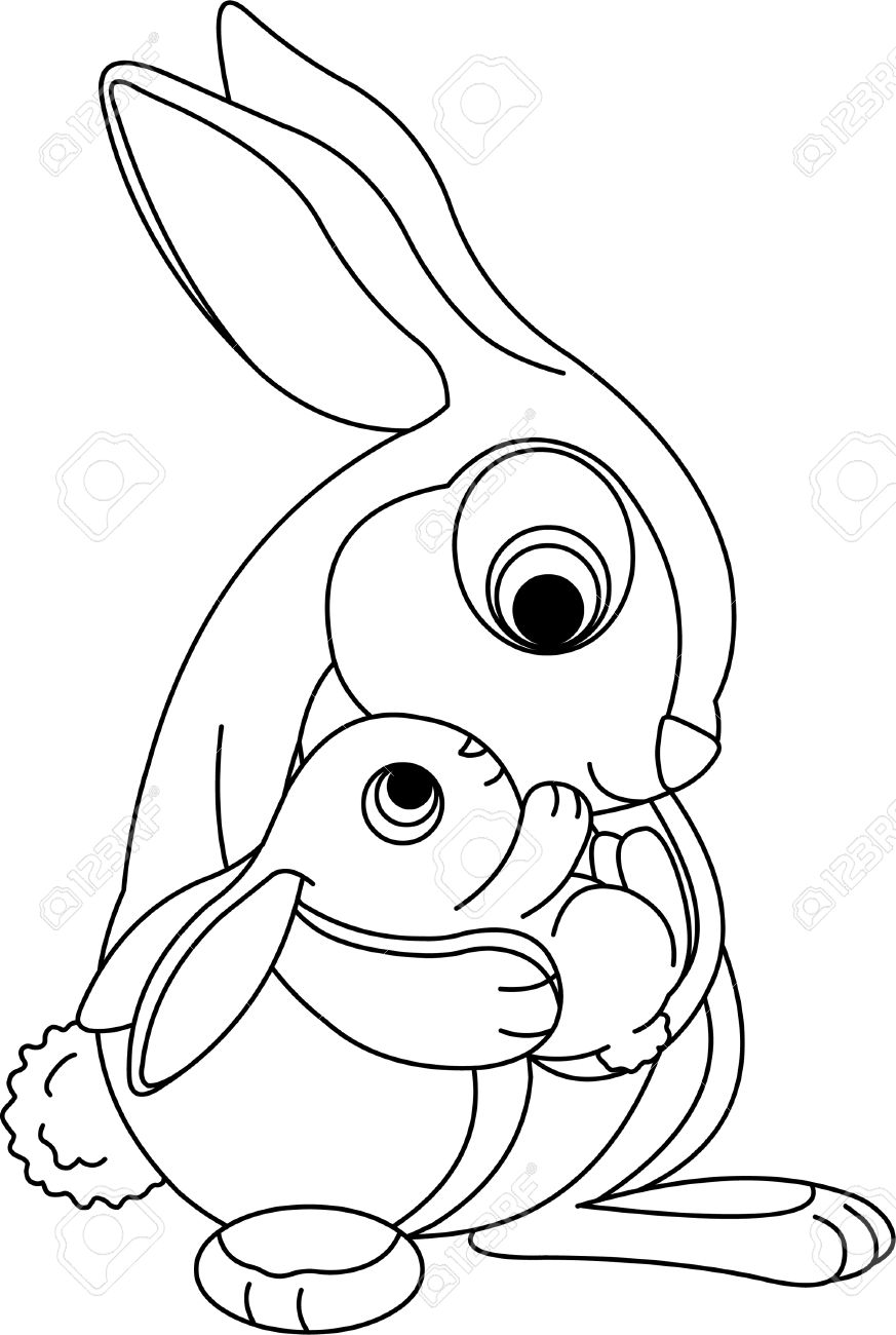 873x1300 Coloring Pages Of Baby Bunnies