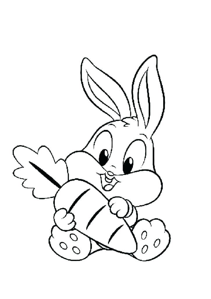 724x1024 Baby Bunny Coloring Pages