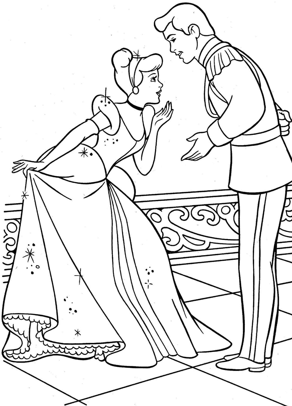Cinderella Coloring Pages To Print 1000x1389 Cinderella Coloring Pages To Print